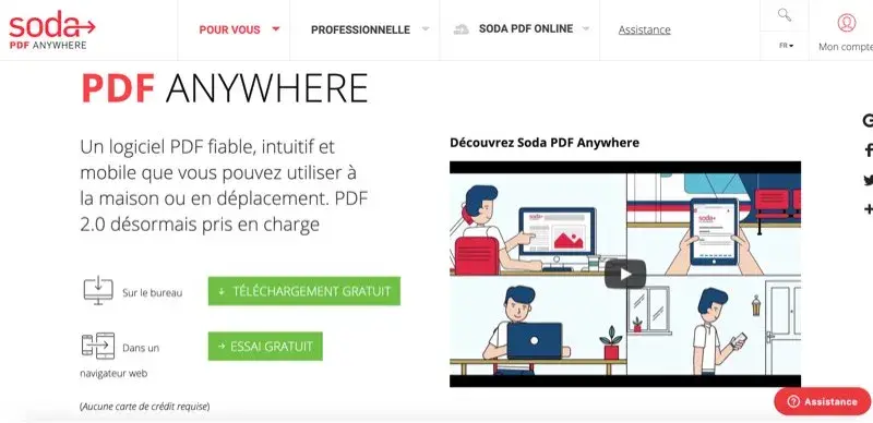 Soda PDF logiciel réduire taille PDF